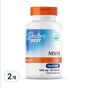 닥터스베스트 msm 식이유황 1500mg 120정 2개