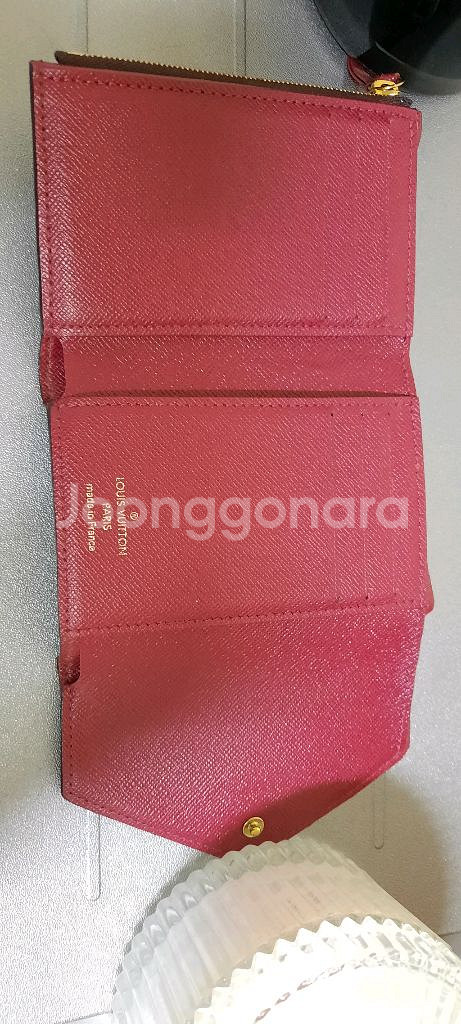 루이비통 카드지갑 Leather Wallet 정품--9