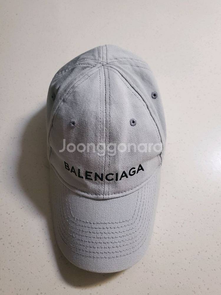[58L]발렌시아가 기본로고 볼캡 그레이--0