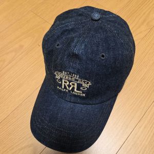 RRL 랜치 로고 볼캡 인디고 데님