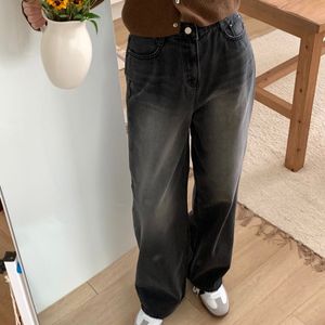 (새상품/급처)블랙 샌드 와이드 데님