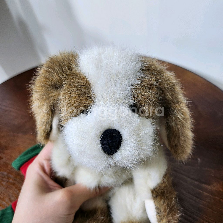보이즈베어 산타 양말 목줄 강아지 키덜트 빈티지 인형--5