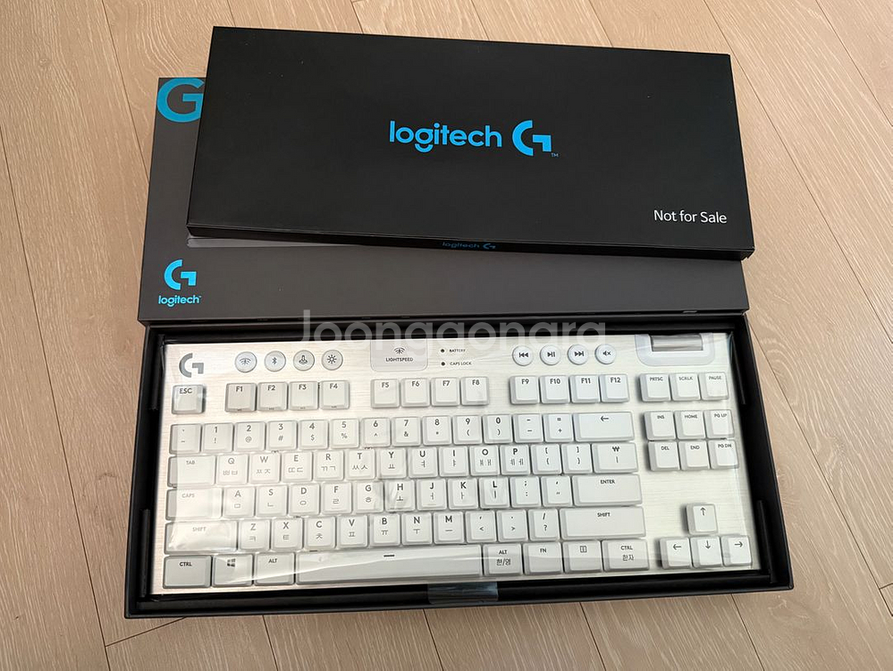 (미사용)로지텍 게이밍 키보드 G913 TKL 화이트--0