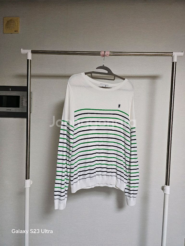 100) W.ANGLE 골프 스트라이프 니트--0