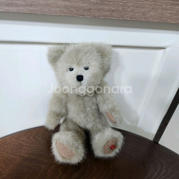 보이즈베어 연회베이지 미모곰 쿠션 키덜트 빈티지 인형--0