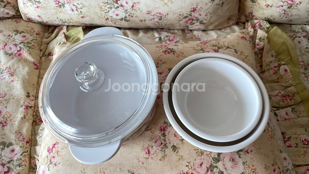 로얄알버트 황실장미 양수 냄비 17x6.5 와 그릇--3