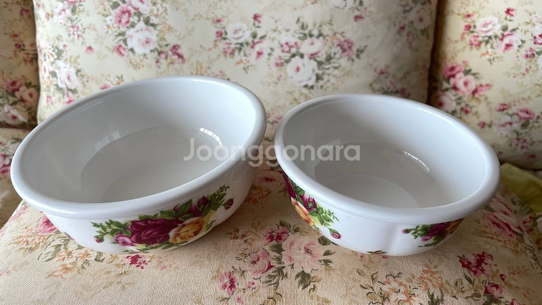 로얄알버트 황실장미 양수 냄비 17x6.5 와 그릇--7