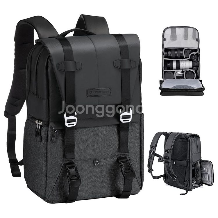 K&F 그레이 카메라 대용량 백팩 KF13.087AV5--0