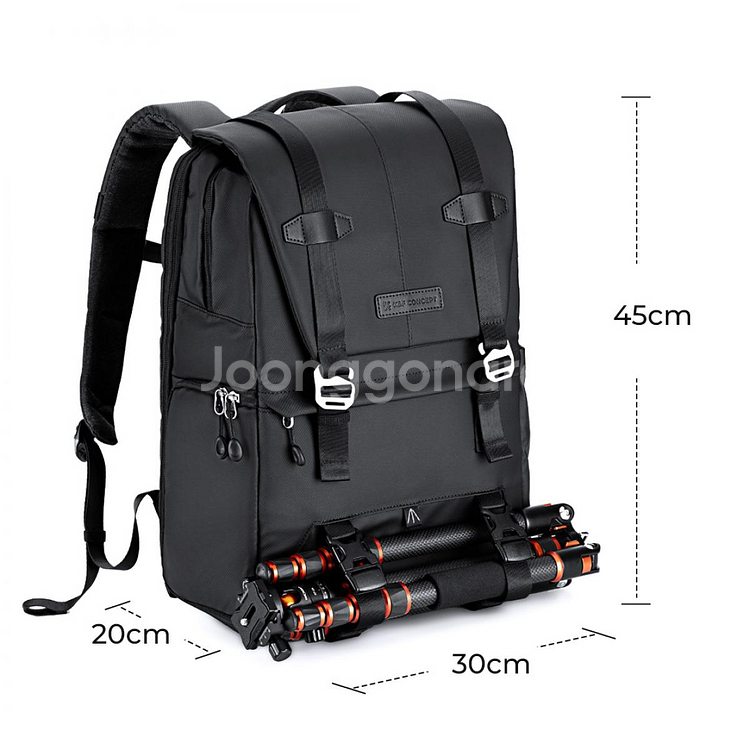 K&F 블랙 카메라 대용량 백팩 KF13.087AV6--5