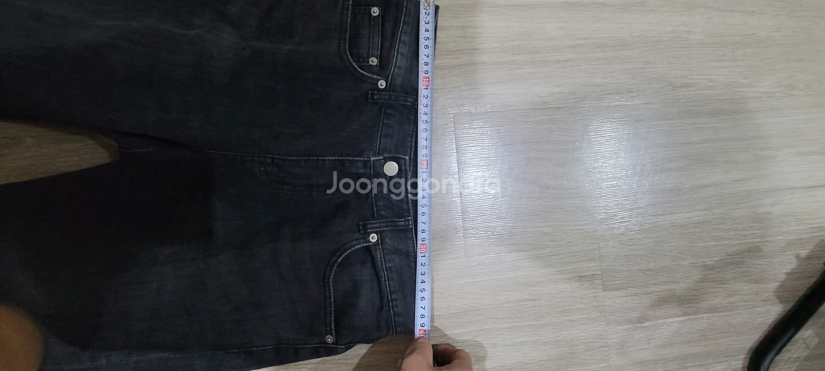 엘무드 커팅 진 데님 청바지(미사용)--3