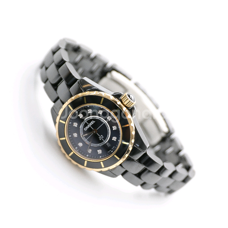 샤넬 J12 33MM 다이아 콤비워치--3