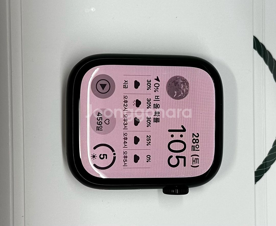 애플워치8 45mm gps 미드나이트--2