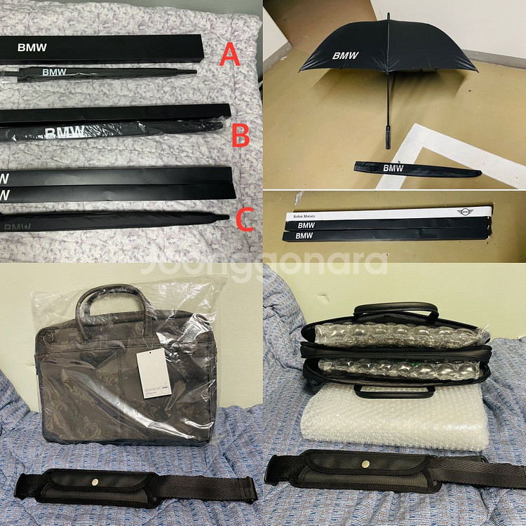 BMW 우산 가방 새제품 크로스백 골프우산 파라솔--0