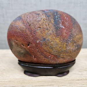 수석 돌 인도네시아 색채석 단풍 꽃돌