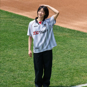 빠더너스 엘지트윈스 스트라이프 저지 실버 반팔 M
