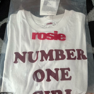 로제 넘버원걸 티셔츠 굿즈 rosie 반팔 블랙핑크