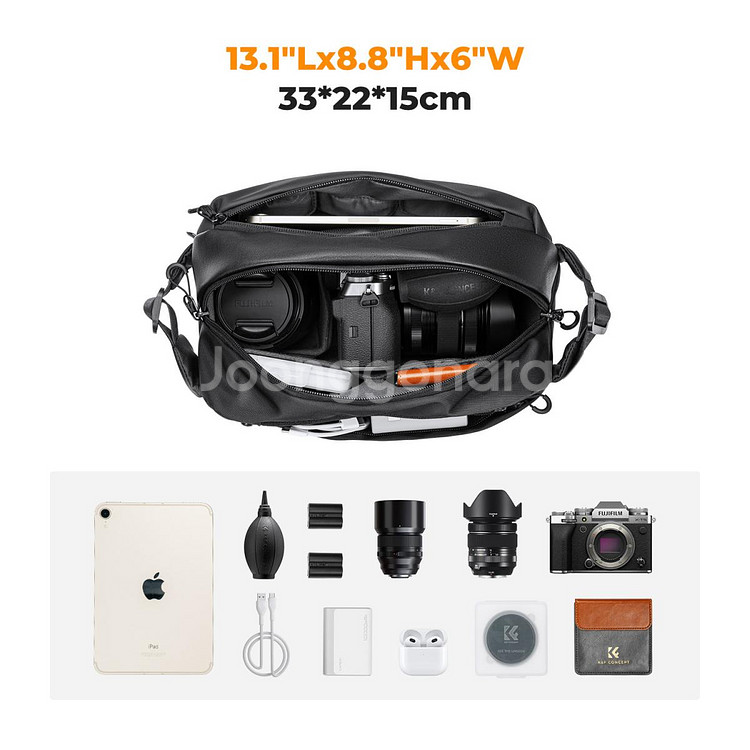 K&F 블랙 카메라 슬링백 (KF13.157v1)--3