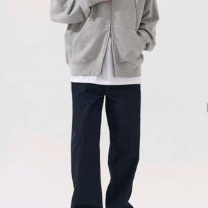 (새상품) 무신사 엑스컨테이너 원턱 와이드 데님 팬츠