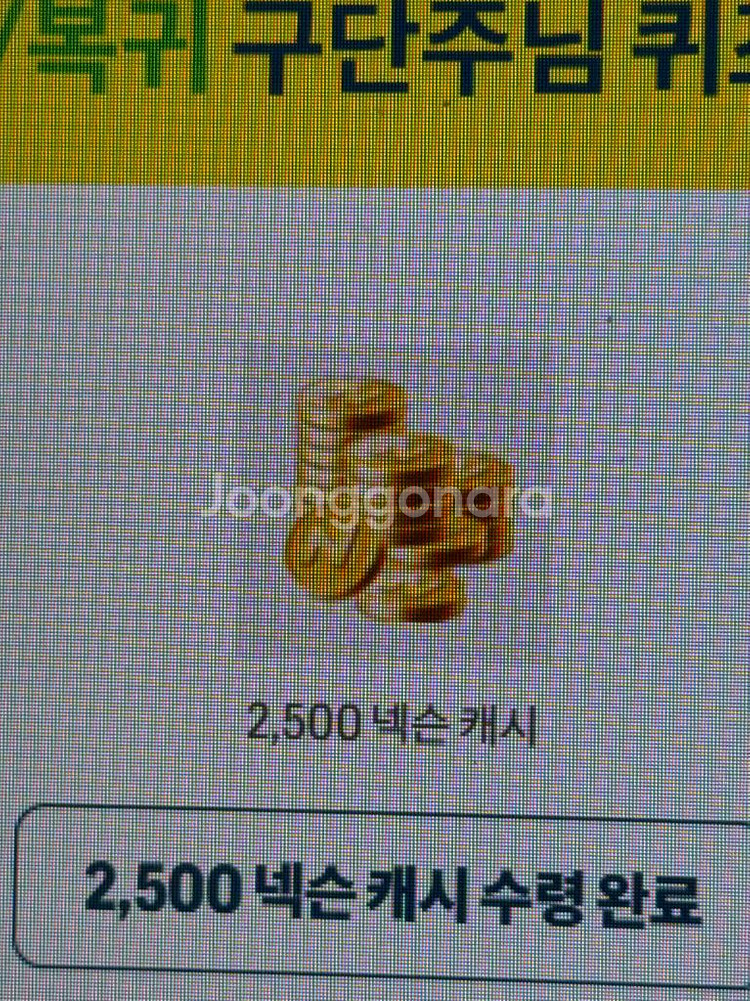 넥슨캐시 2500원 쿠폰--0