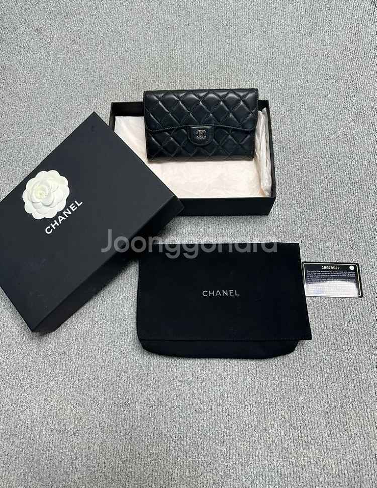 샤넬 램스킨 장지갑(정품)--0