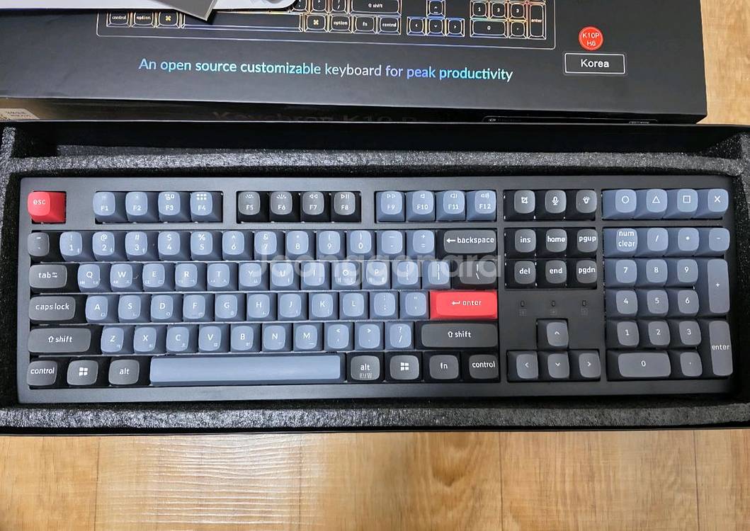키크론 K10 Pro RGB 기계식 핫스왑 저소음 적축--0