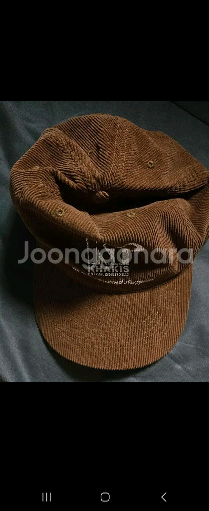카키스 24fw creek 5p cap 코듀로이 볼캡--0