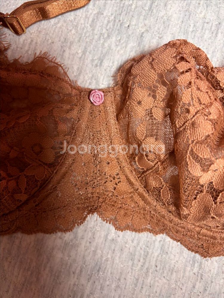 빅토리아시크릿 홑겹 레이스풀컵브라 택채 새상품 36DD--1