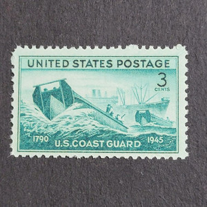 (미국우표)1945년 해안경비청기념 우표U.S .Gua