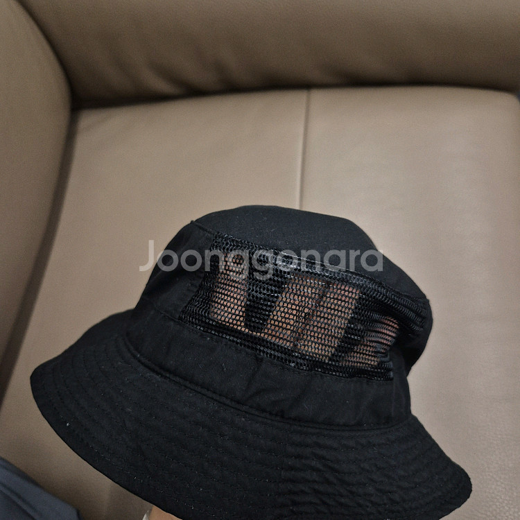 LACOSTE / 메쉬 패널 버킷햇 (블랙)--2
