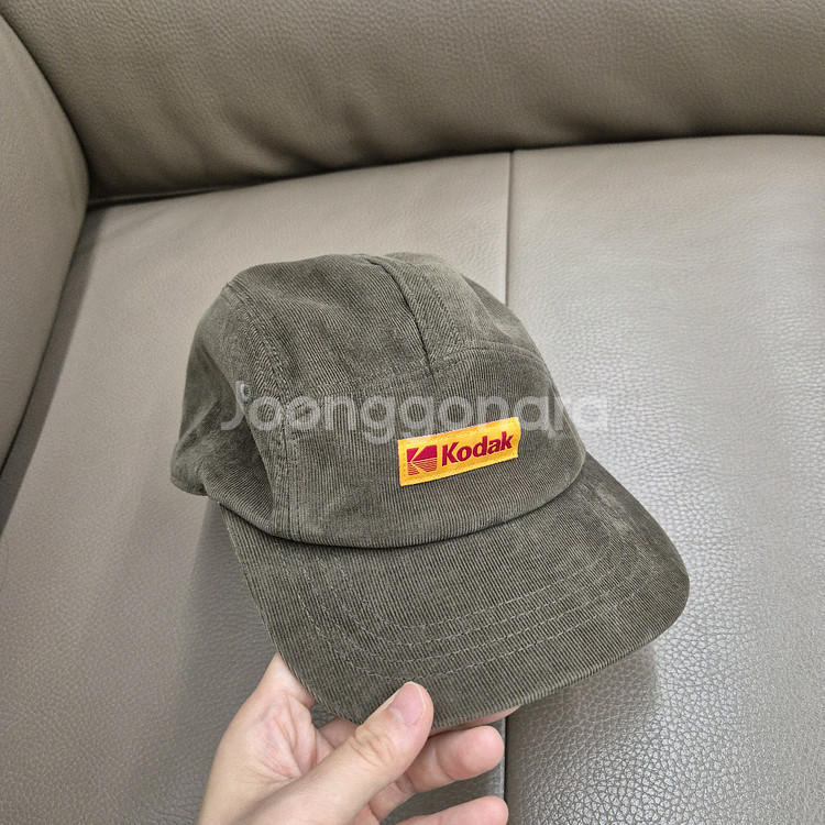 KODAK / 카키 코듀로이 볼캡--0