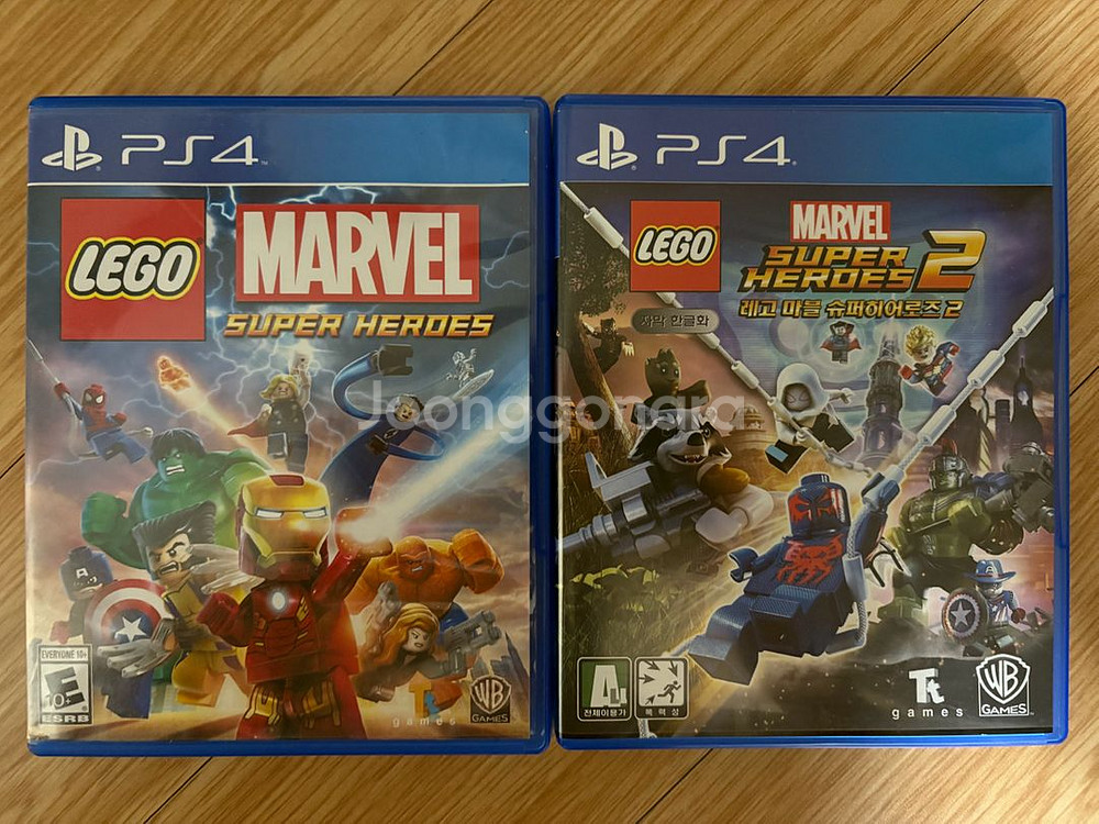 PS4 레고 마블 슈퍼히어로즈 일괄(1+2)--0
