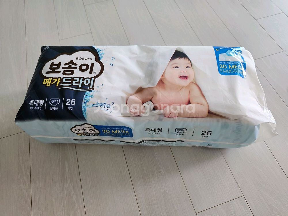 보솜이 남아특대형(13~18kg)팬티 기저귀 26매4--0