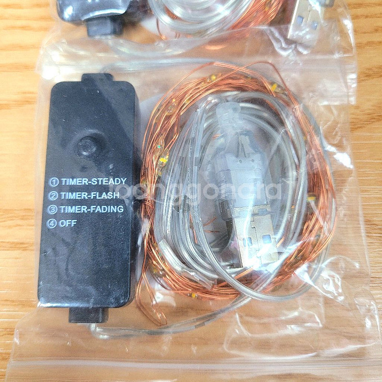 USB LED 와이어 반딧불 전구 5M 50구 3개--1
