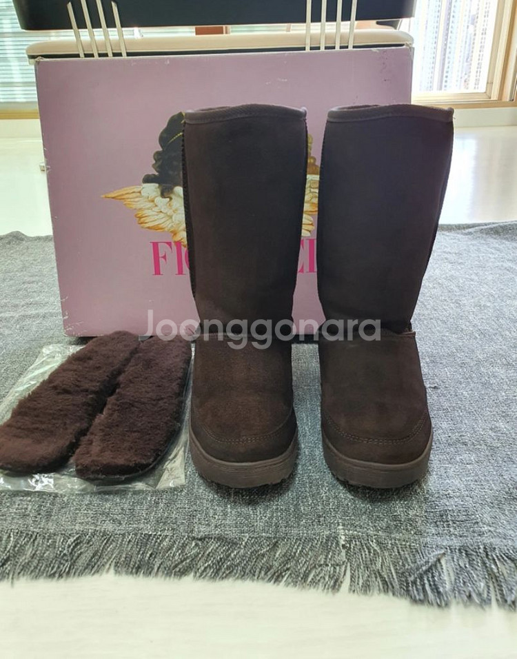 (피오루치 230) 천연양털 롱어그부츠+천연밍크귀마개--0