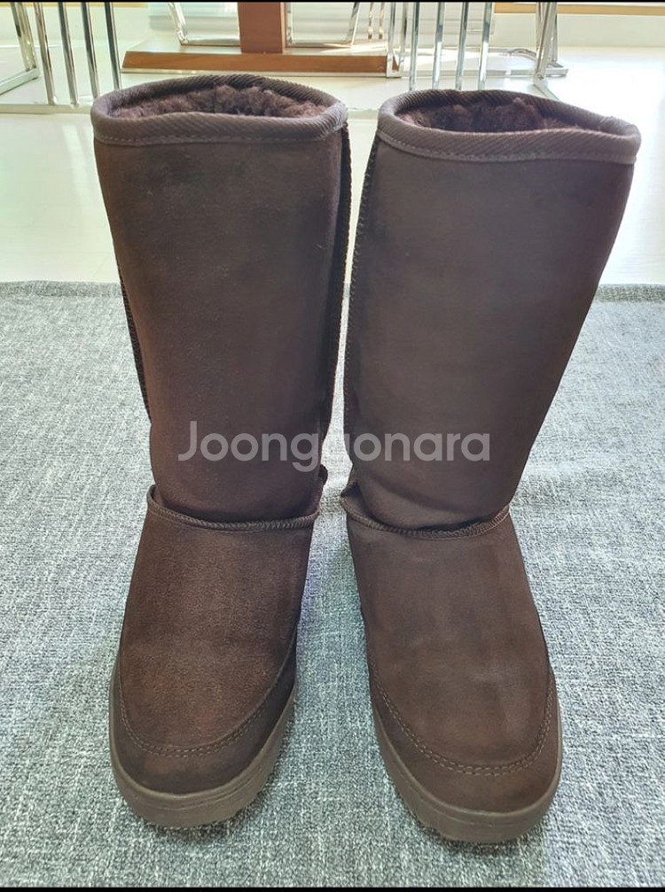 (피오루치 230) 천연양털 롱어그부츠+천연밍크귀마개--1