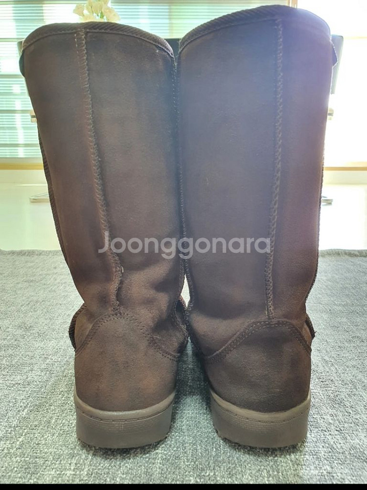 (피오루치 230) 천연양털 롱어그부츠+천연밍크귀마개--2