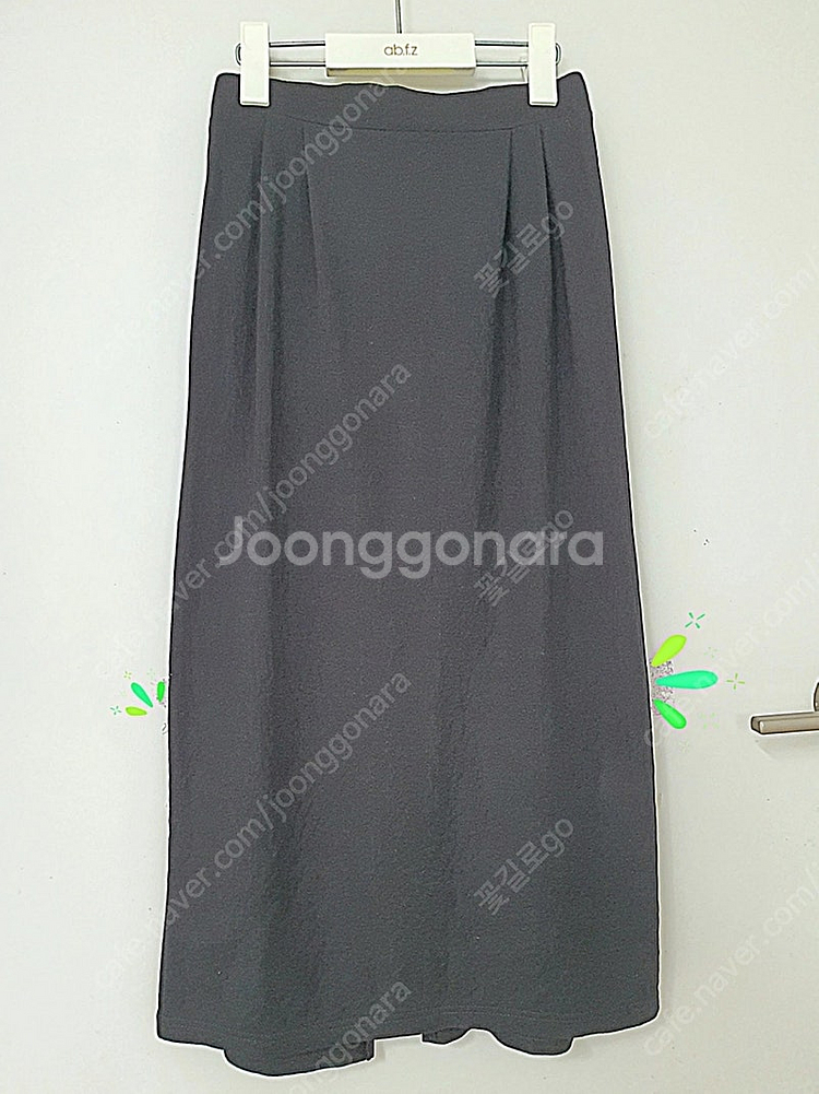 (새상품 블랙55)반팔블라우스+미디스커트 상+하세트--5