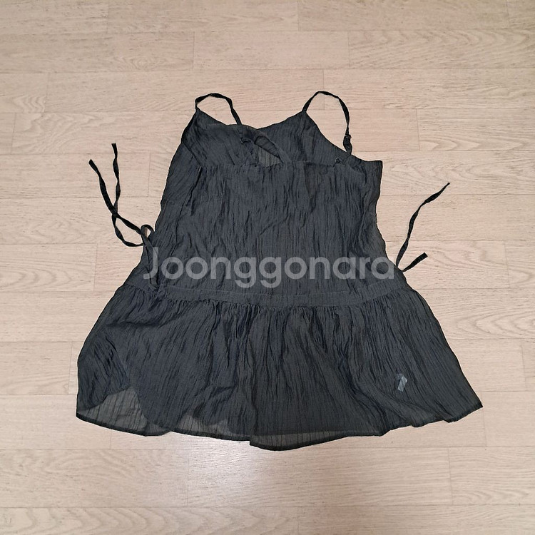 쉬폰 플레어 레이어드 나시 미니 원피스--1