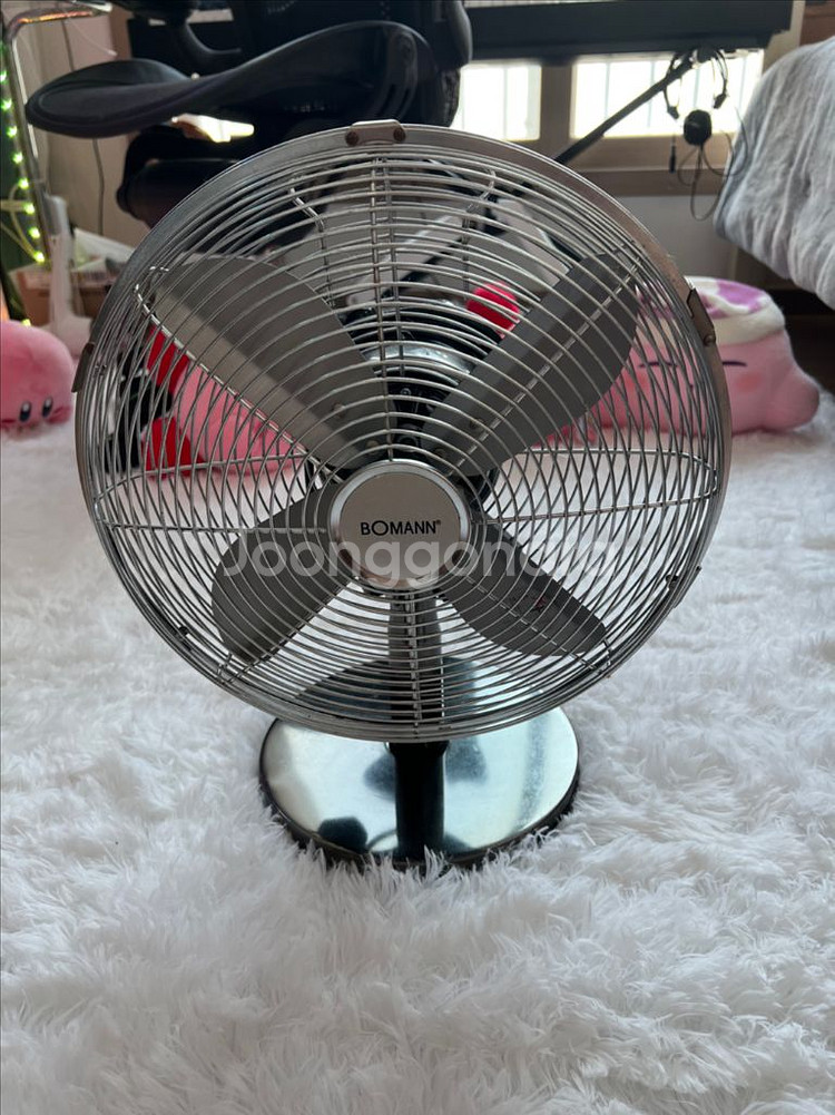 인테리어용 철 선풍기 (작동함)--0