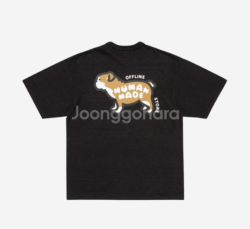 휴먼 메이드 포켓 티셔츠 블랙 오프라인 스토어 한정--1