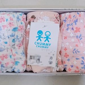 첨이첨이 여아삼각팬티 80호 3매입 1박스 면듀퐁원단