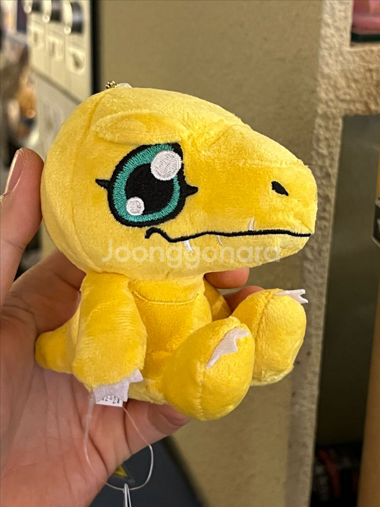 디지몬 아구몬 반프레스토 정품 인형 키링 10cm--0