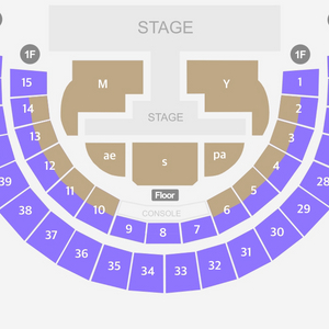 에스파 콘서트 플로어 M 4열