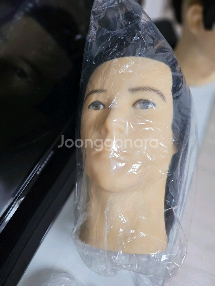 헤어연습용 마네킹2+ 3단스탠드거치대 추포함내림--4