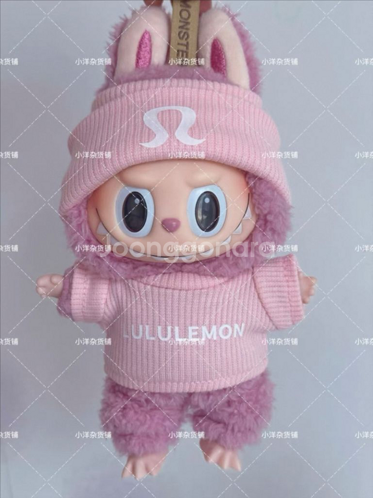 핸드메이드 라부부 인형옷 룰루레몬 니트 모자--0