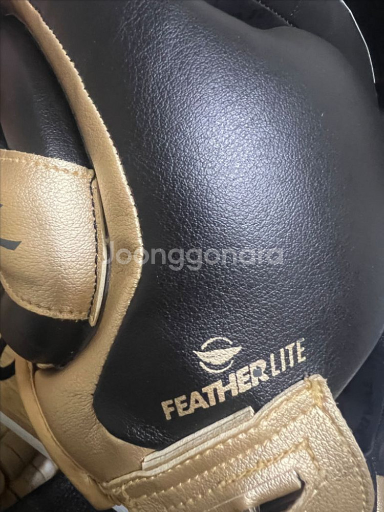 라이벌 블랙/골드 헤드기어/그로인가드 판매--3