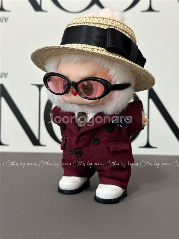 핸드메이드 라부부 인형옷 지드래곤 GD 지디 수트세트--2
