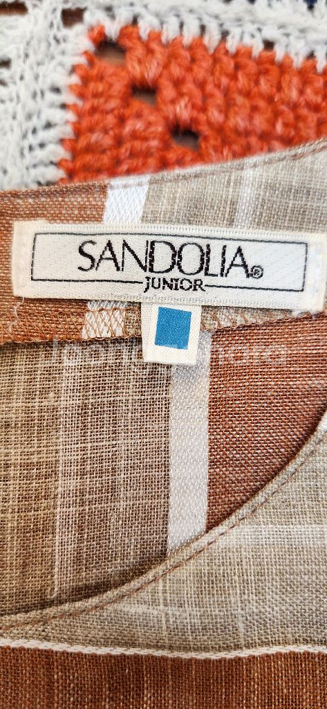 SANDOLIA 마 혼방 얌전한 원피스 (66 작은--9