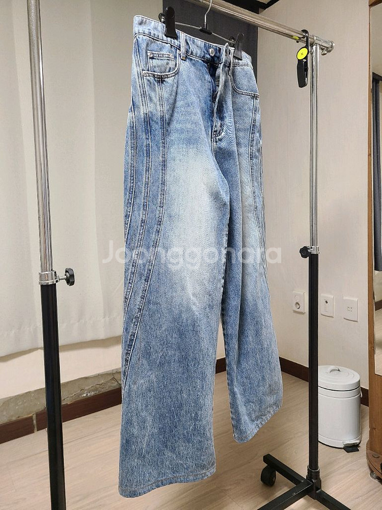 인템포무드 롱 트리플 컷 데님 팬츠 _ 워터블루 M--2