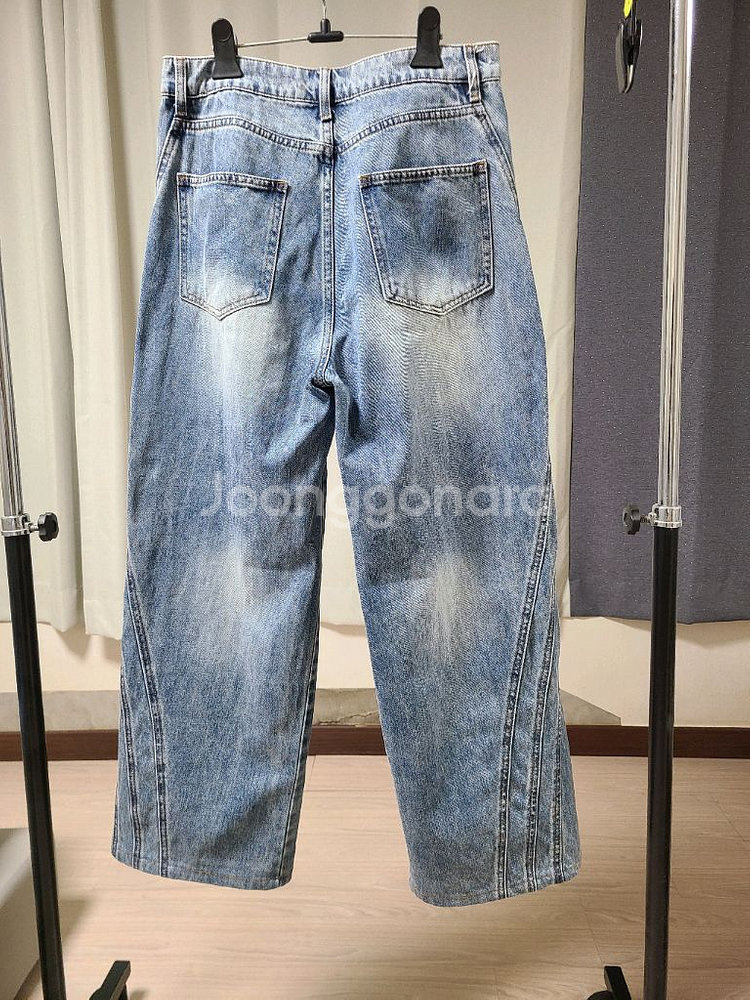 인템포무드 롱 트리플 컷 데님 팬츠 _ 워터블루 M--3